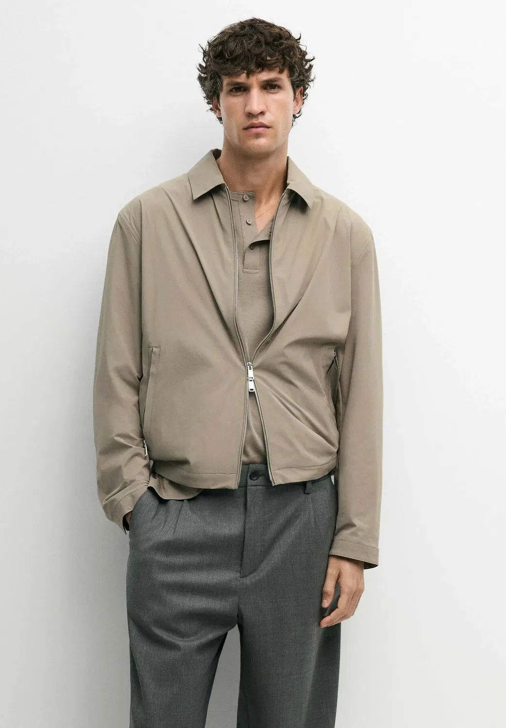 Легкая куртка Massimo Dutti, Ochre