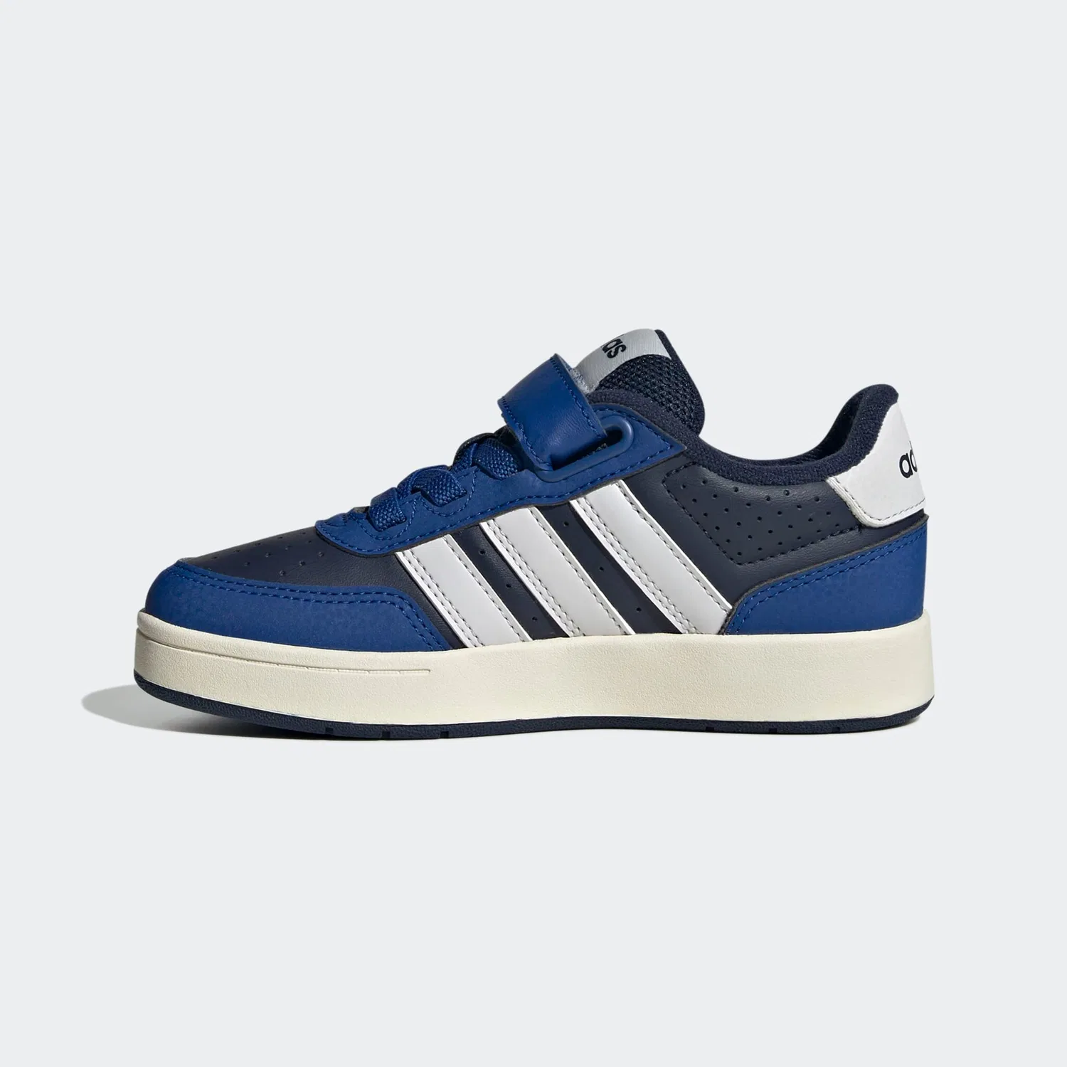 Детские кроссовки на липучке Adidas Sportswear, Collegiate Navy/Dash Grey/Collegiate Royal — фото 3
