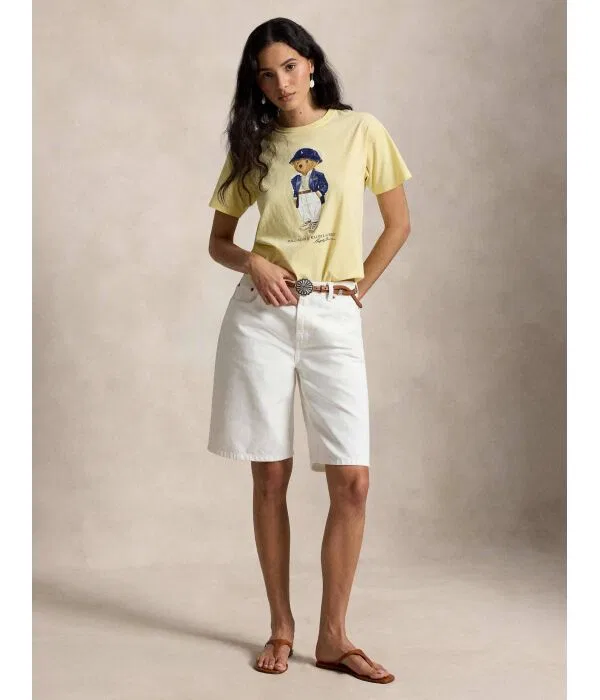 Женская футболка с круглым вырезом Polo Ralph Lauren, Giallo — фото 2
