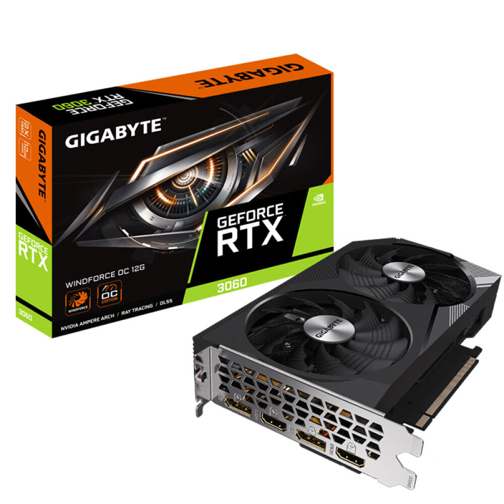 

Видеокарта Gigabyte RTX 3060 WF2 OC GDDR6 12GB Wind Magic