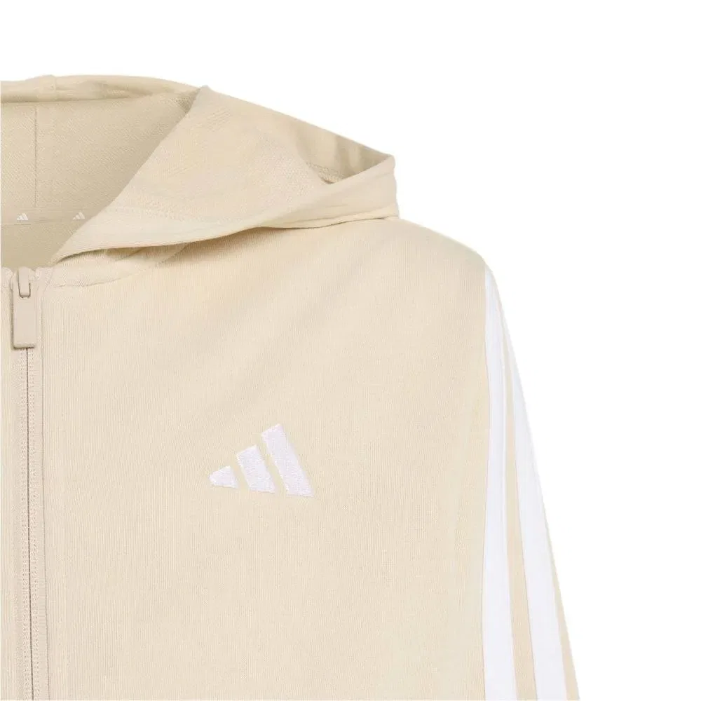 Детское худи с полной застежкой-молнией Adidas Essentials, Beige — фото 4