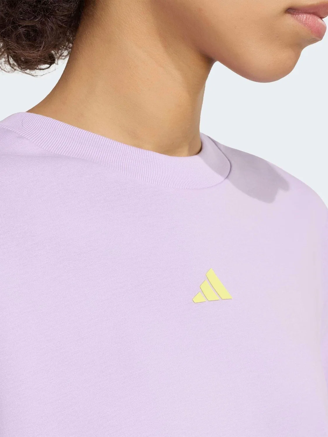 Лонгслив оверсайз с принтом adidas, Purple — фото 4