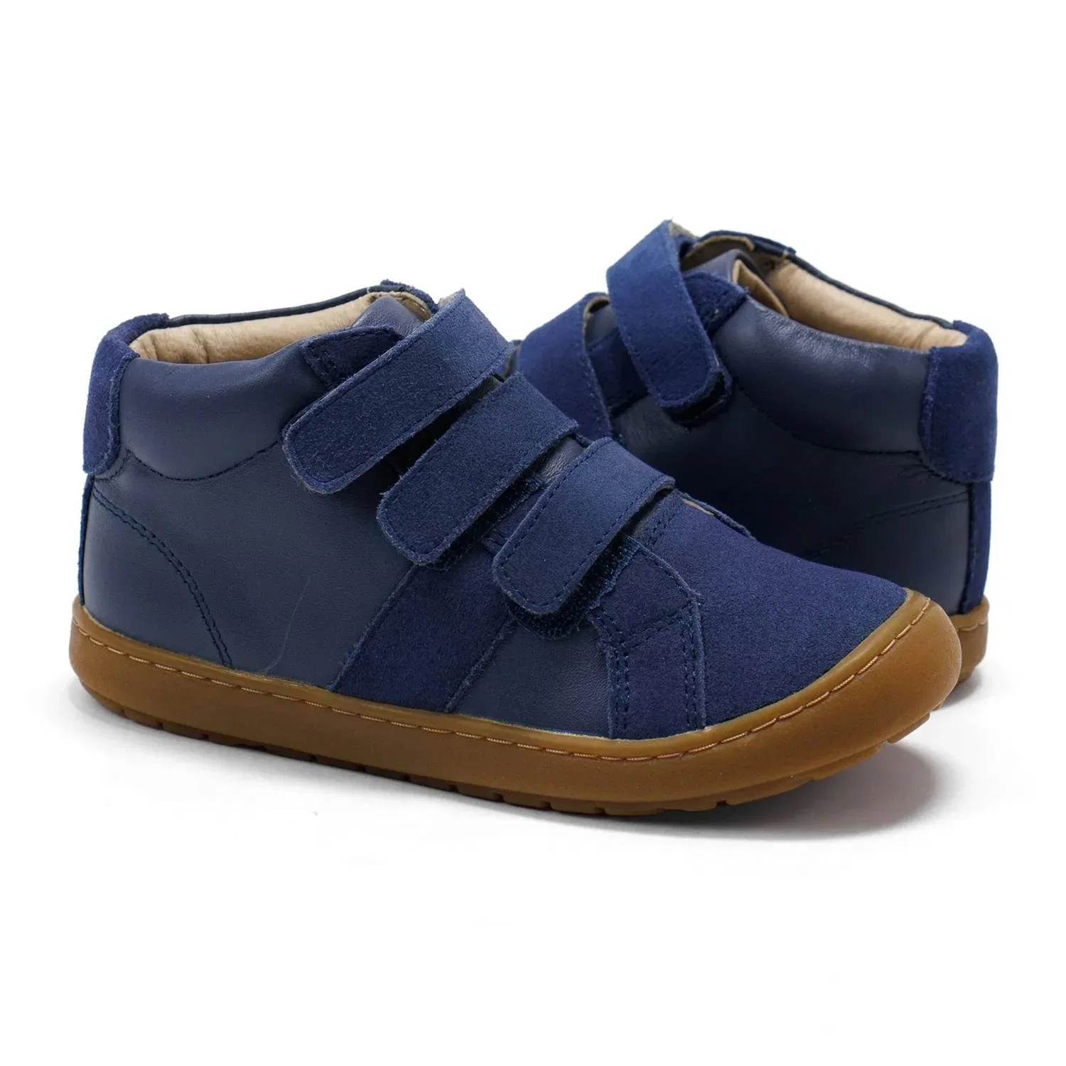 Детские кроссовки высокие с тройной застежкой Thunder Kick Old Soles, Petrol — фото 4