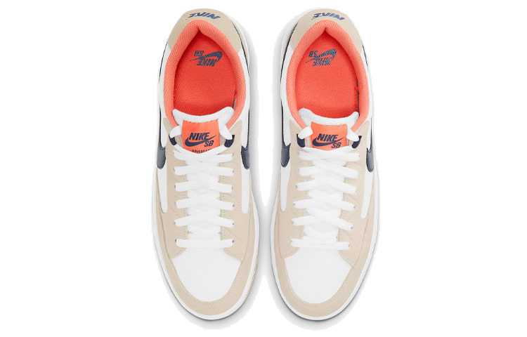 Кроссовки Nike SB Adversary, белый/светло-бежевый — фото 4