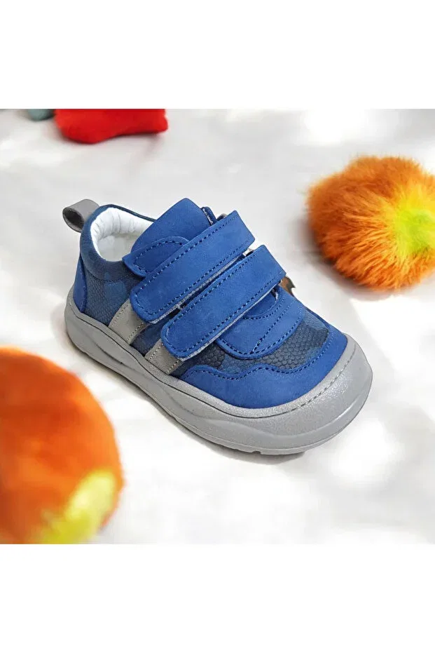 Детские туфельки для новорожденных из натуральной кожи Viva Shoes, Jeans — фото 3