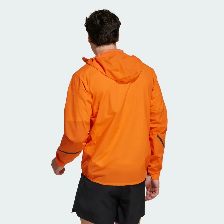 Ветрозащитная куртка с капюшоном Terrex Xperior 2.5 Layer Light Climaproof Jacket adidas, Оранжевый — фото 2