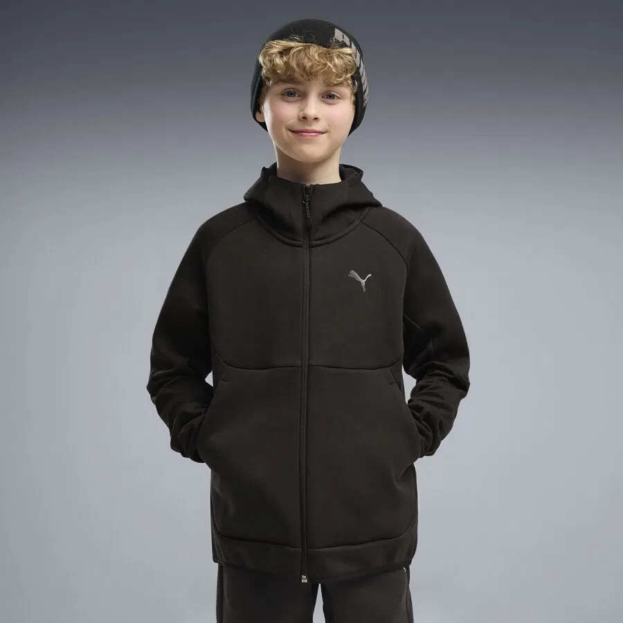 Худи на молнии PUMA Athletic, черного цвета — фото 2