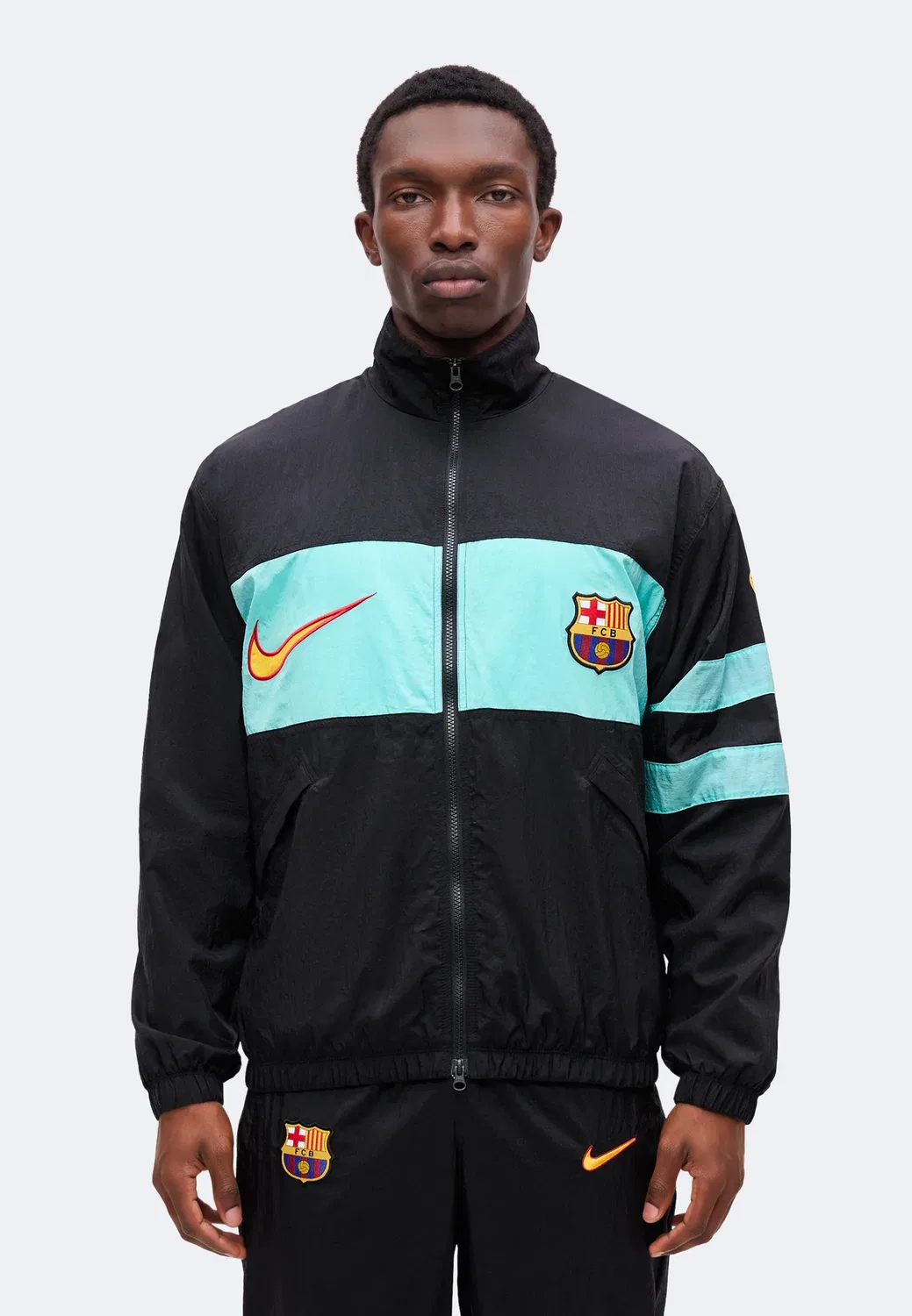 Фкб - клубная одежда Nike Performance, Black/Green Frost/University Gold-Coloured