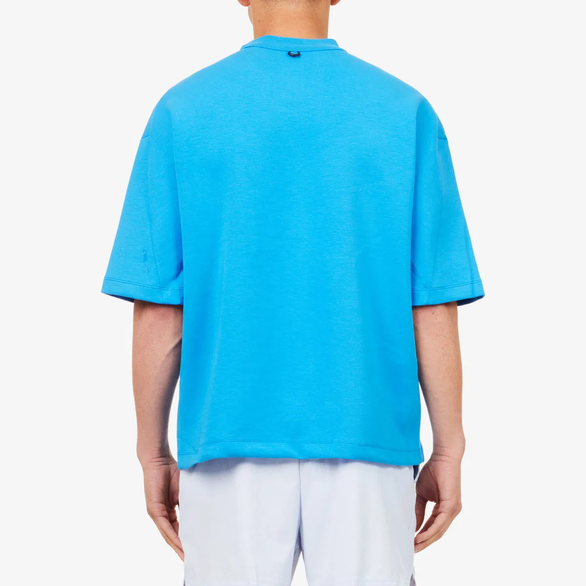 Трикотажная футболка с коротким рукавом из материала Dri-fit Nike, черный/синий — фото 4