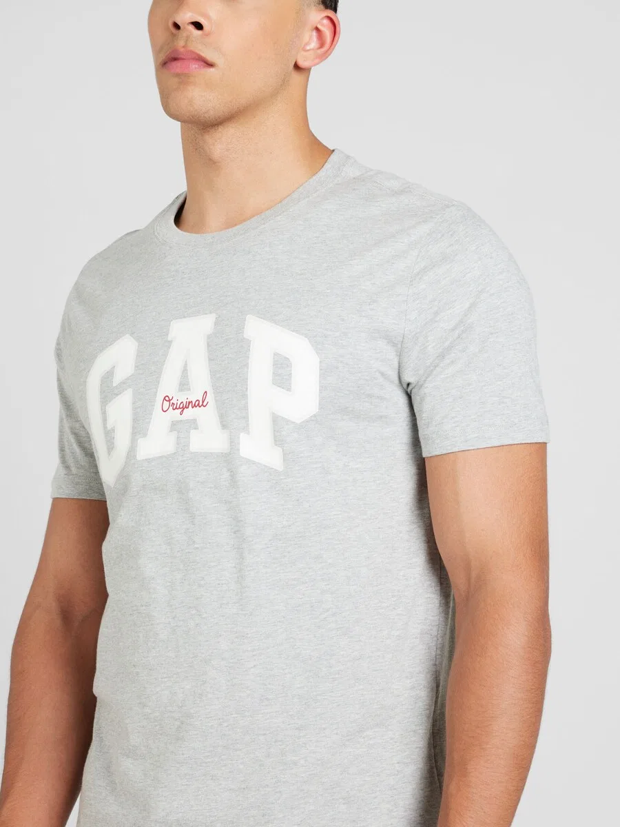 Рубашка GAP 'EVERYDAY' светло-серого цвета — фото 2