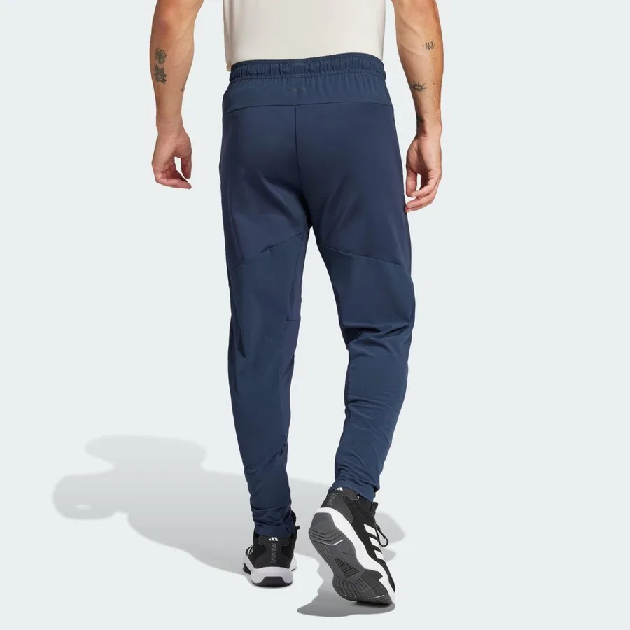 Штаны спортивные с молниями adidas Performance JI8160 Designed for Training Hybrid, Зеленый — фото 2