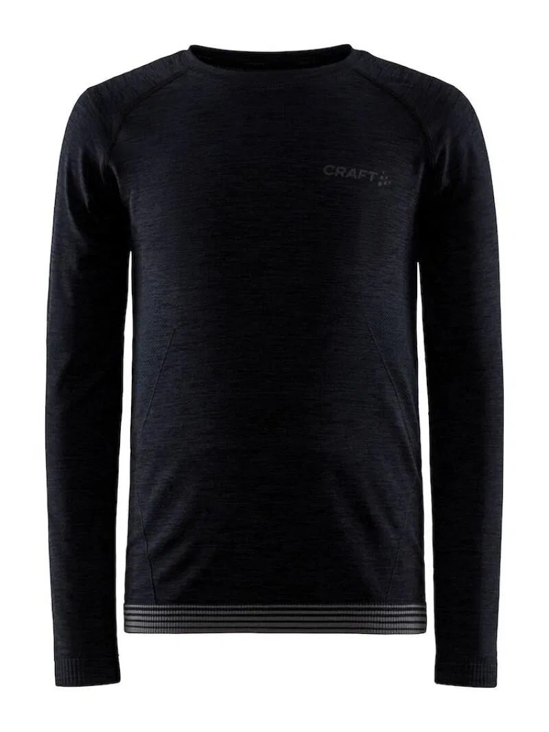 Детская футболка с длинным рукавом Craft Core Active Comfort, цвет Schwarz Granatapfelrosa Orange