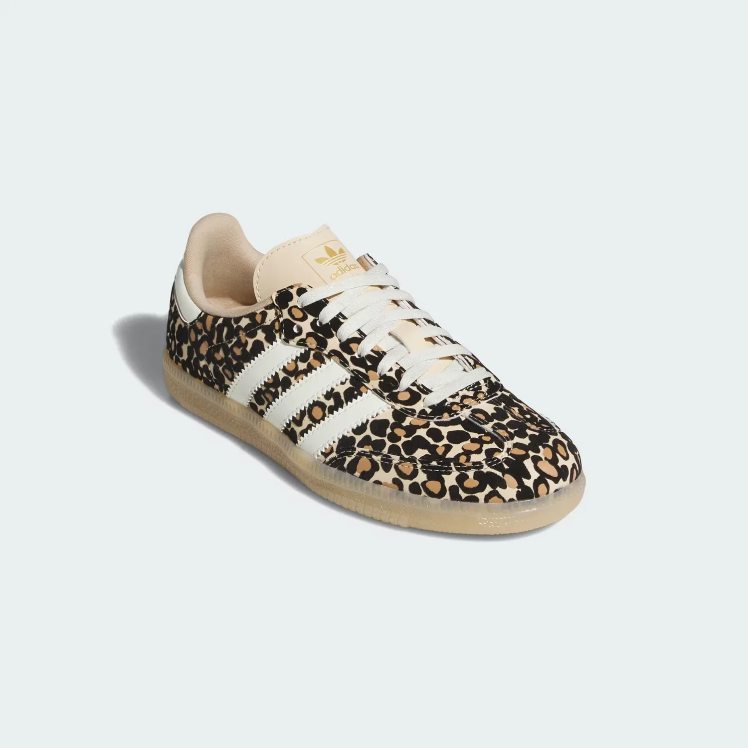 Детские кроссовки на резиновой подошве Samba OG J Adidas Originals, Sand Strata/Слоновая кость/Gum — фото 4