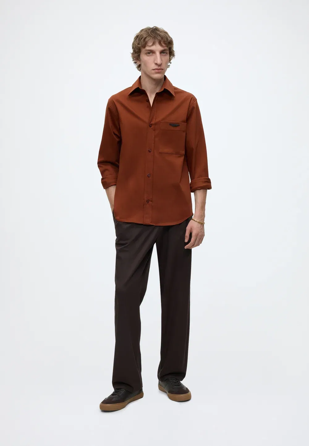 C-Owen-K-P_Am - рубашка Boss, Medium Brown — фото 2