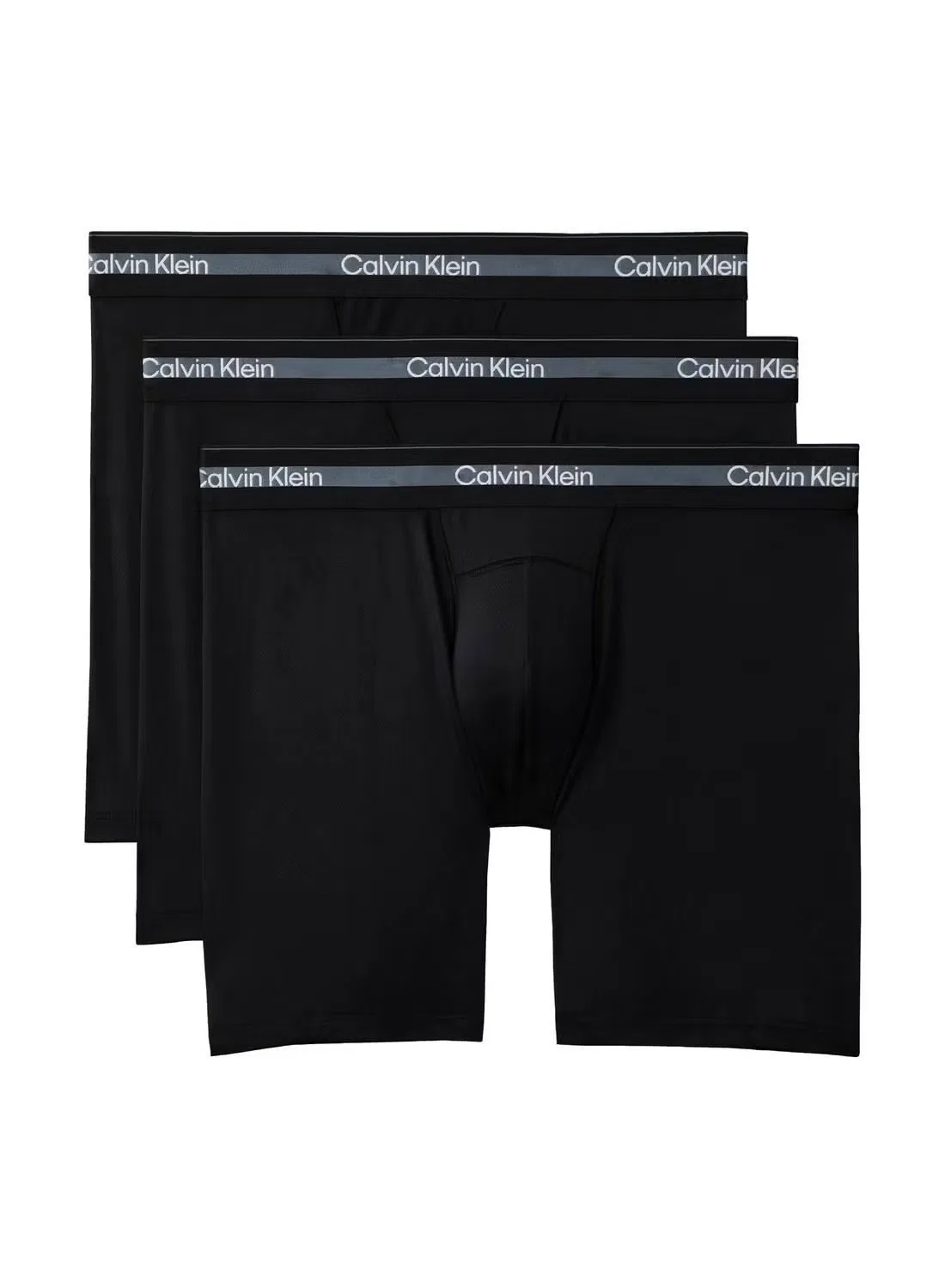 Боксеры-брифы с дышащей сеткой, 3 шт, Icon Tech Sport, Calvin Klein, черный
