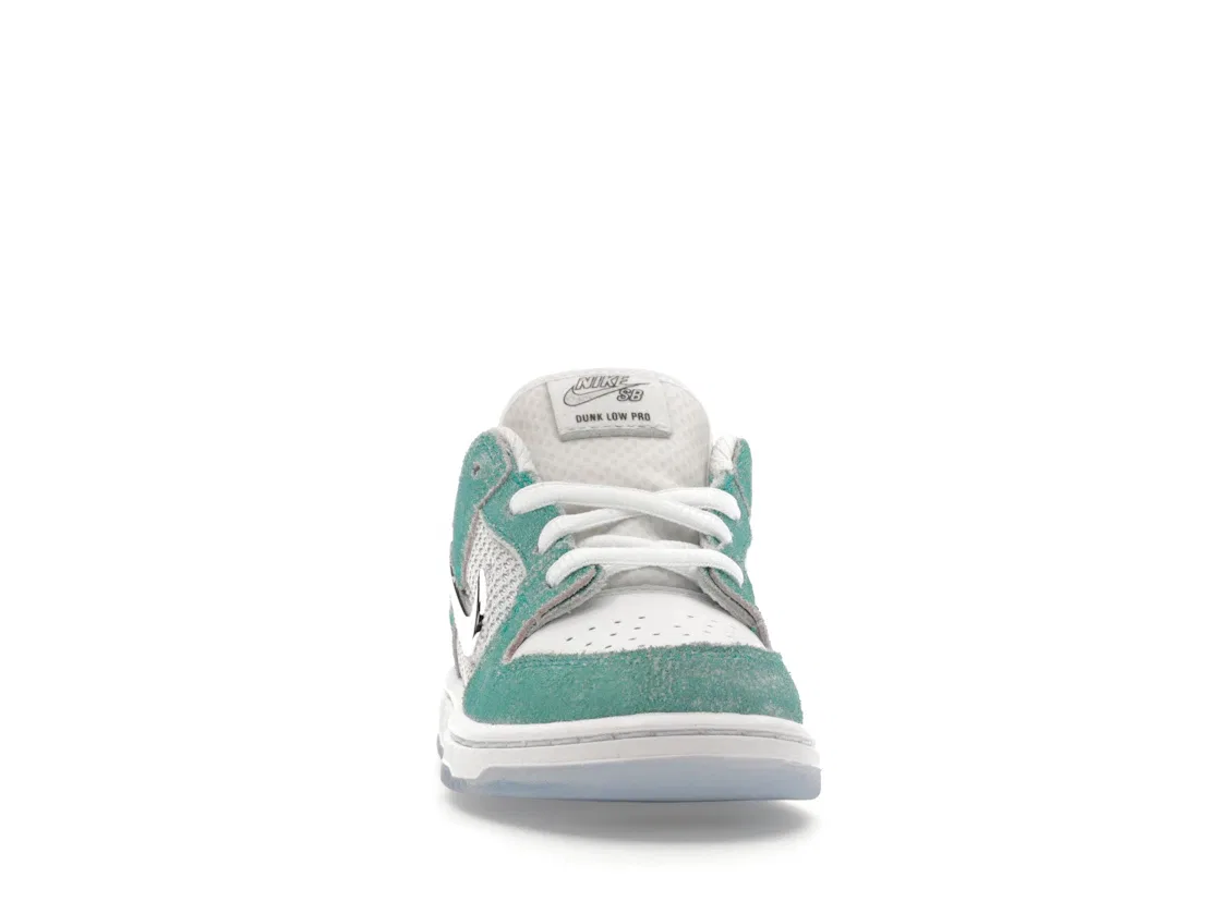 Детские кроссовки с низким верхом Nike SB Dunk Low April Skateboards Nike, Turbo Green/Metallic Silver/Turbo Green — фото 2