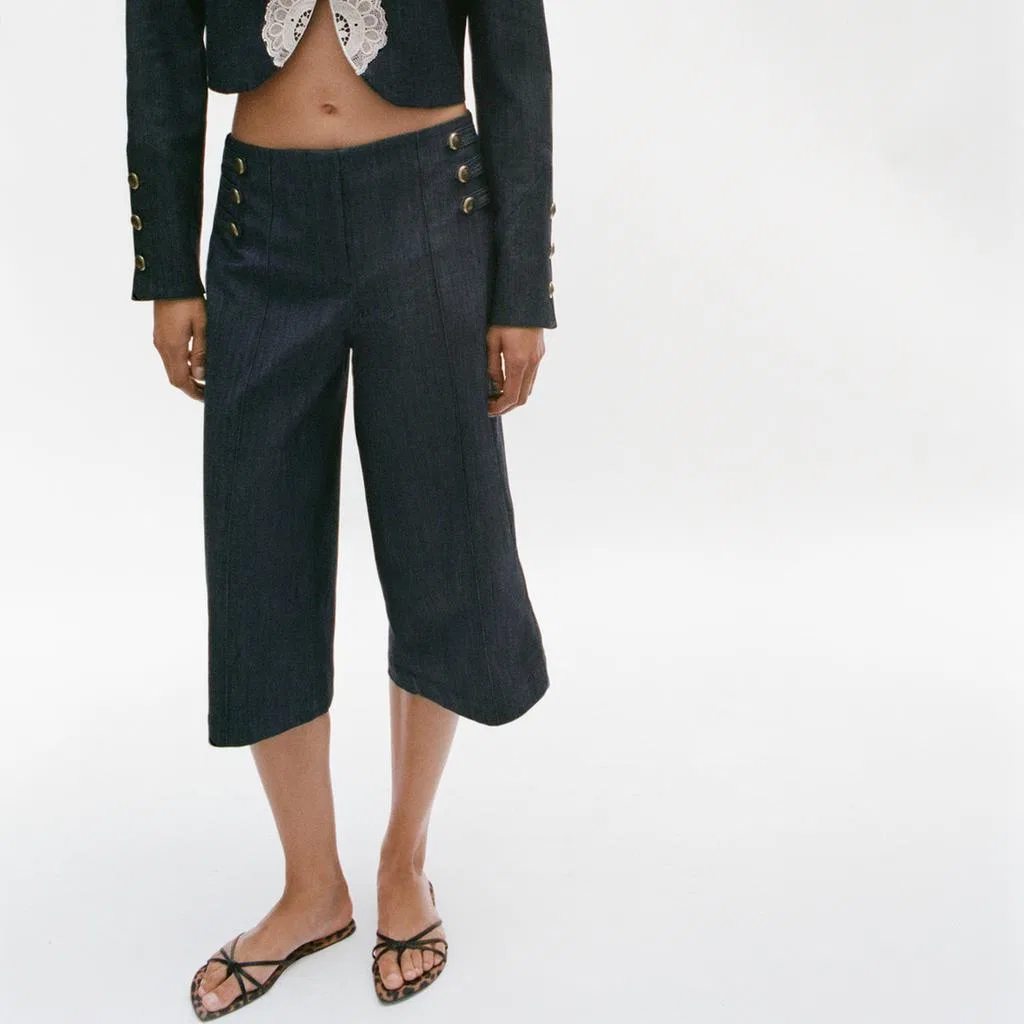 Женские шорты Indigo ZARA, Indigo — фото 4