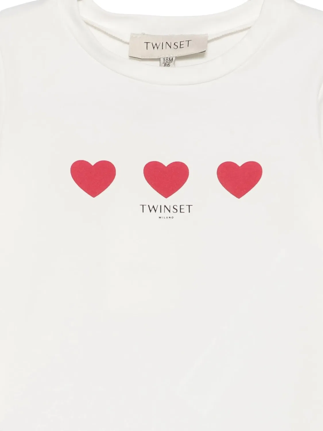 Футболка с принтом и логотипом Twinset Kids, белый — фото 3