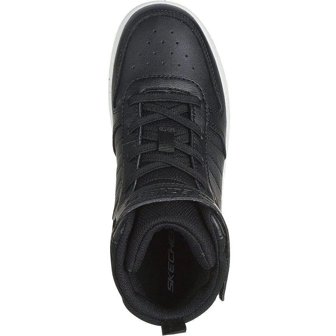 Детские кроссовки с принтом Smooth Street Skechers, Schwarz — фото 2