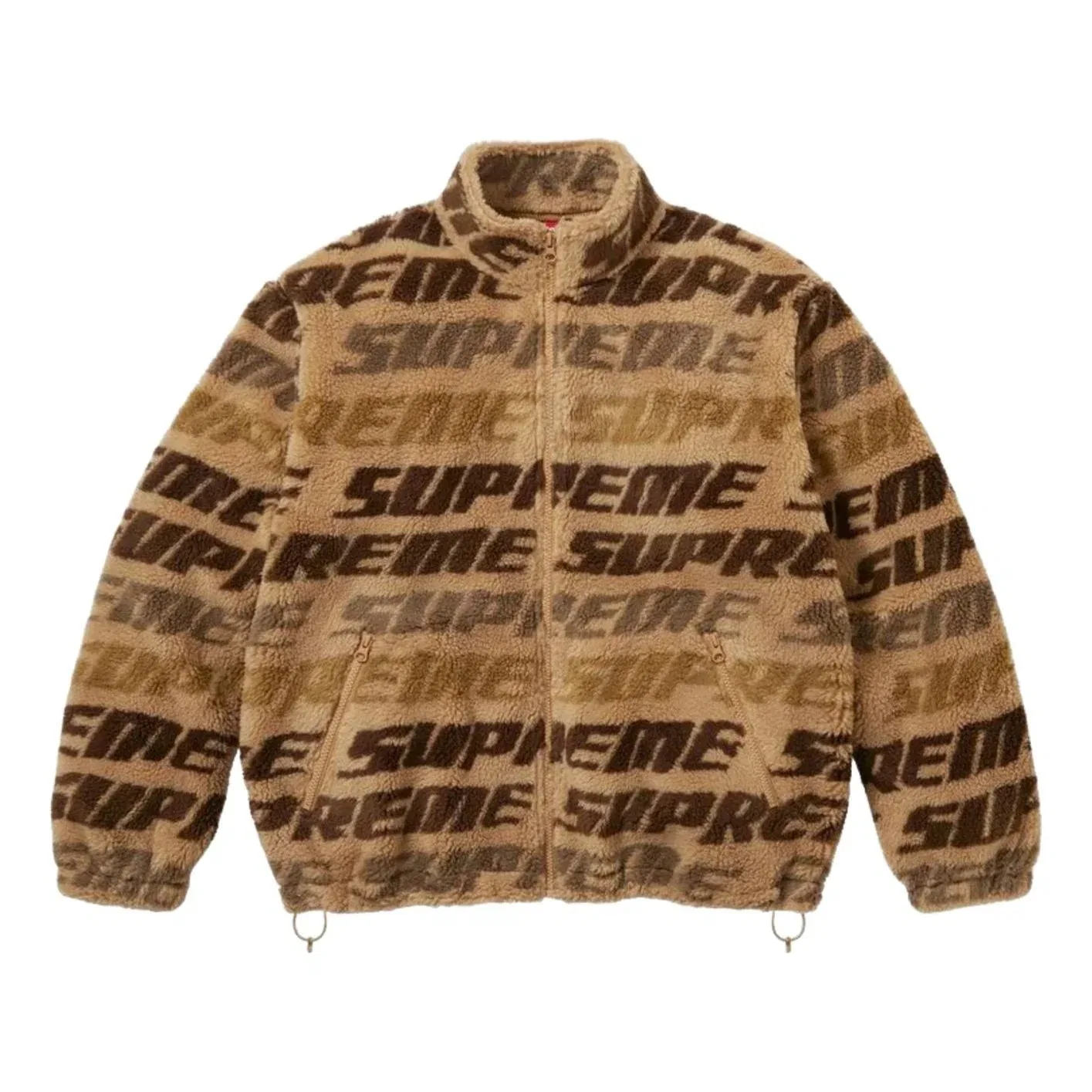 Мужская куртка FW26 Repeat Jacquard Fleece Jacket 'Tan' Supreme, Tan