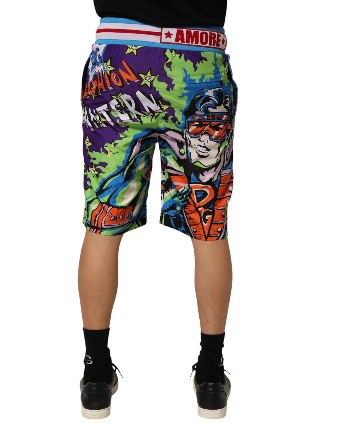 Мужские шорты-бермуды с принтом Captain Sicily Dolce & Gabbana, Multicolor — фото 4
