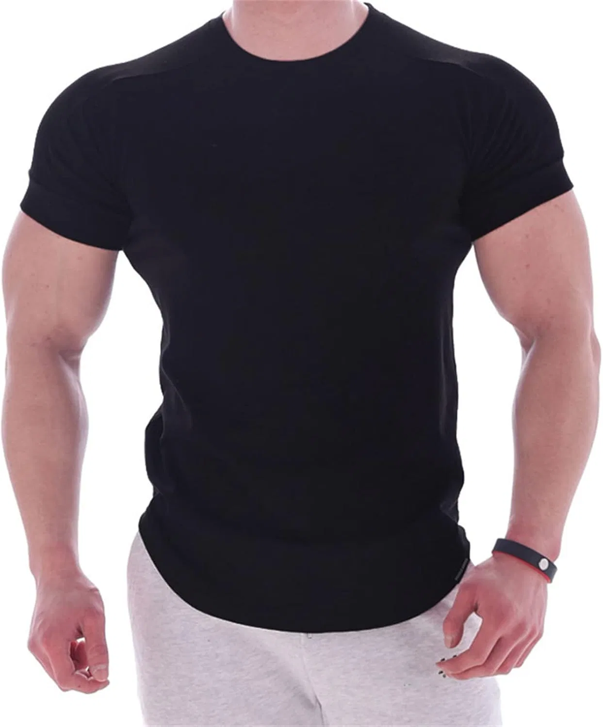 Мужская компрессионная футболка тактическая Military Stretch, Black — фото 3