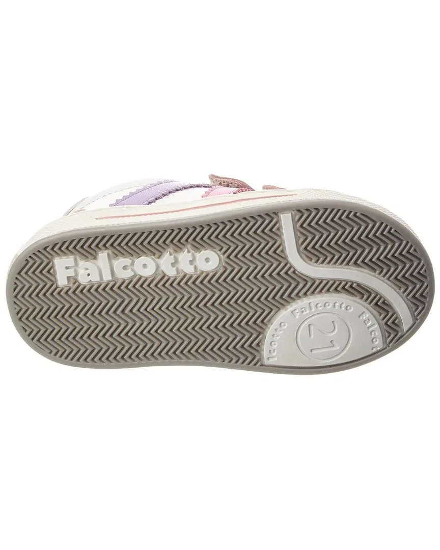 Детские кроссовки на липучках из кожи и замши Falcotto Zuppy Naturino, White — фото 4