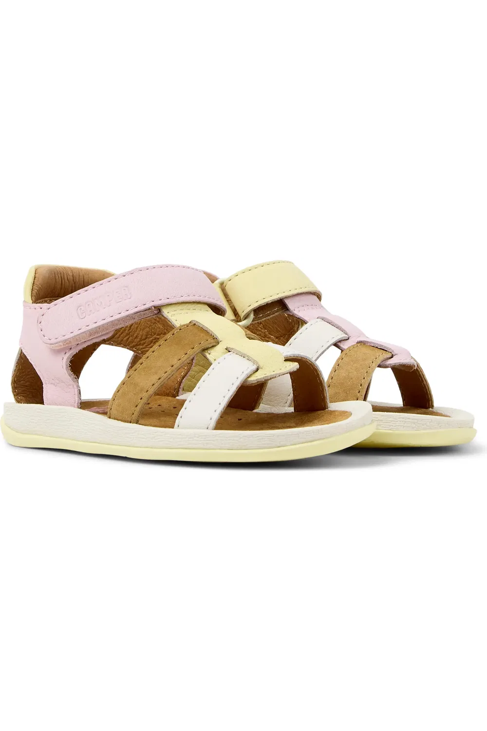 Сандалии детские Camper Bicho Twins Mismatch, эргономичная стелька, Multi - Brown