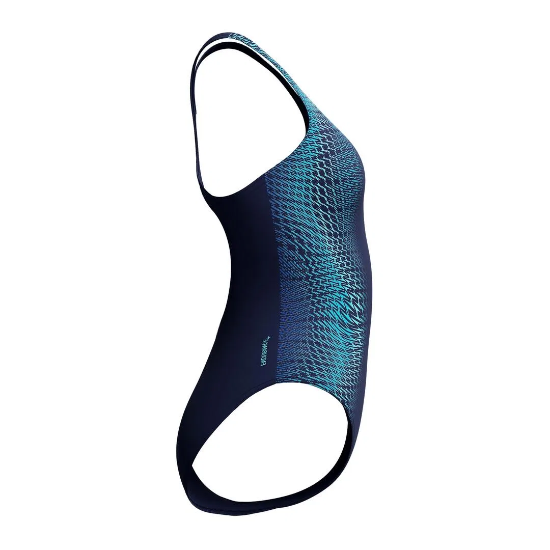 Детский купальник спортивный с принтом Digi Plmt Mdlt Speedo, Blau — фото 4