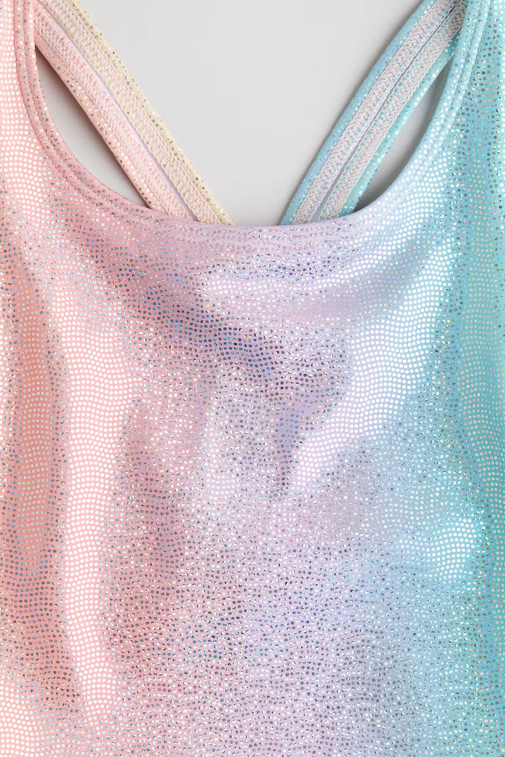 Купальник с оборками H&M, Hellorange/Regenbogenstreifen — фото 2