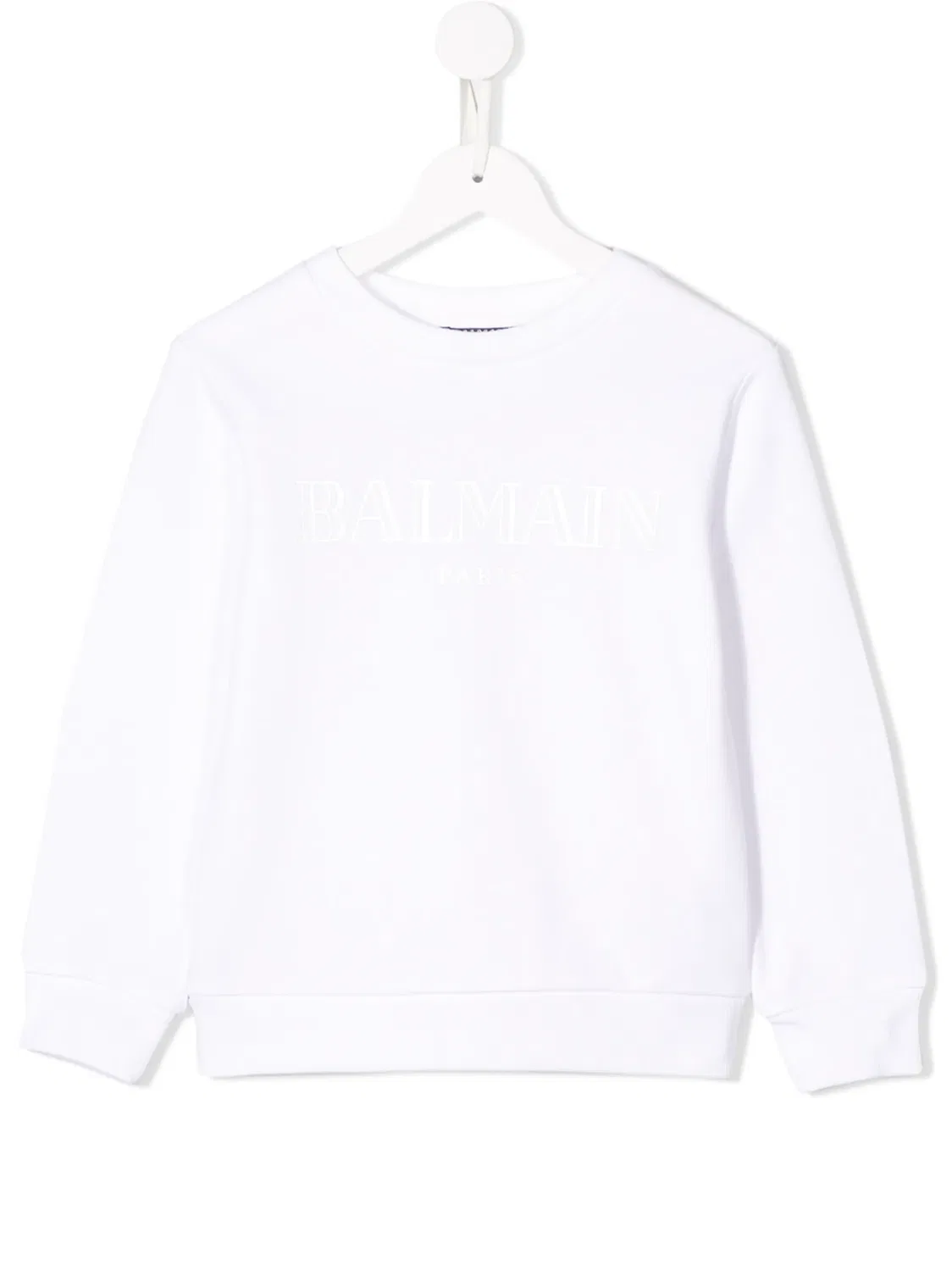 Balmain Белый свитшот с логотипом