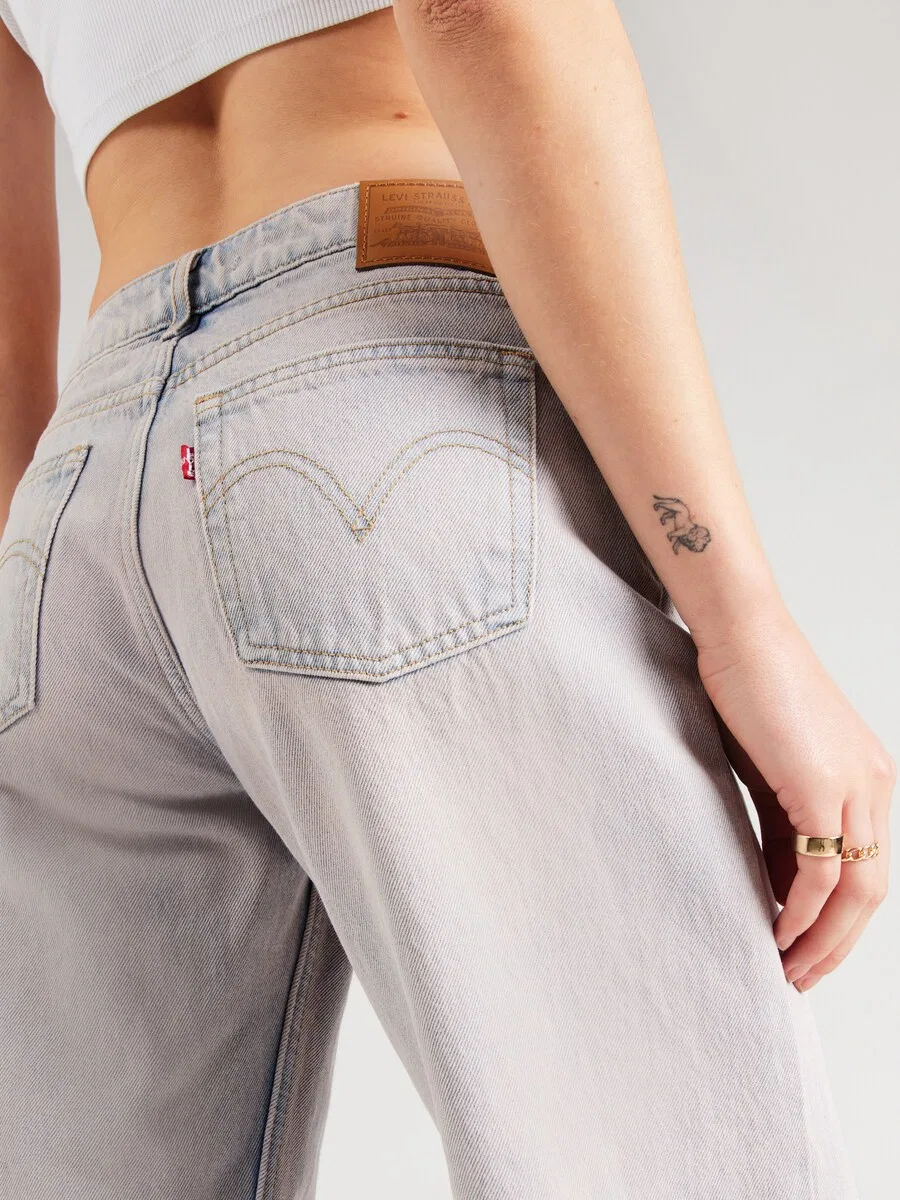 Джинсы LEVI'S свободного кроя 'LOW LOOSE' пастельно-розового цвета — фото 2