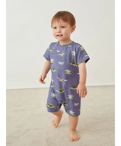 Детский боди-комбинезон с контактной прохладой Sleeping Dinosaur gelato pique, Navy