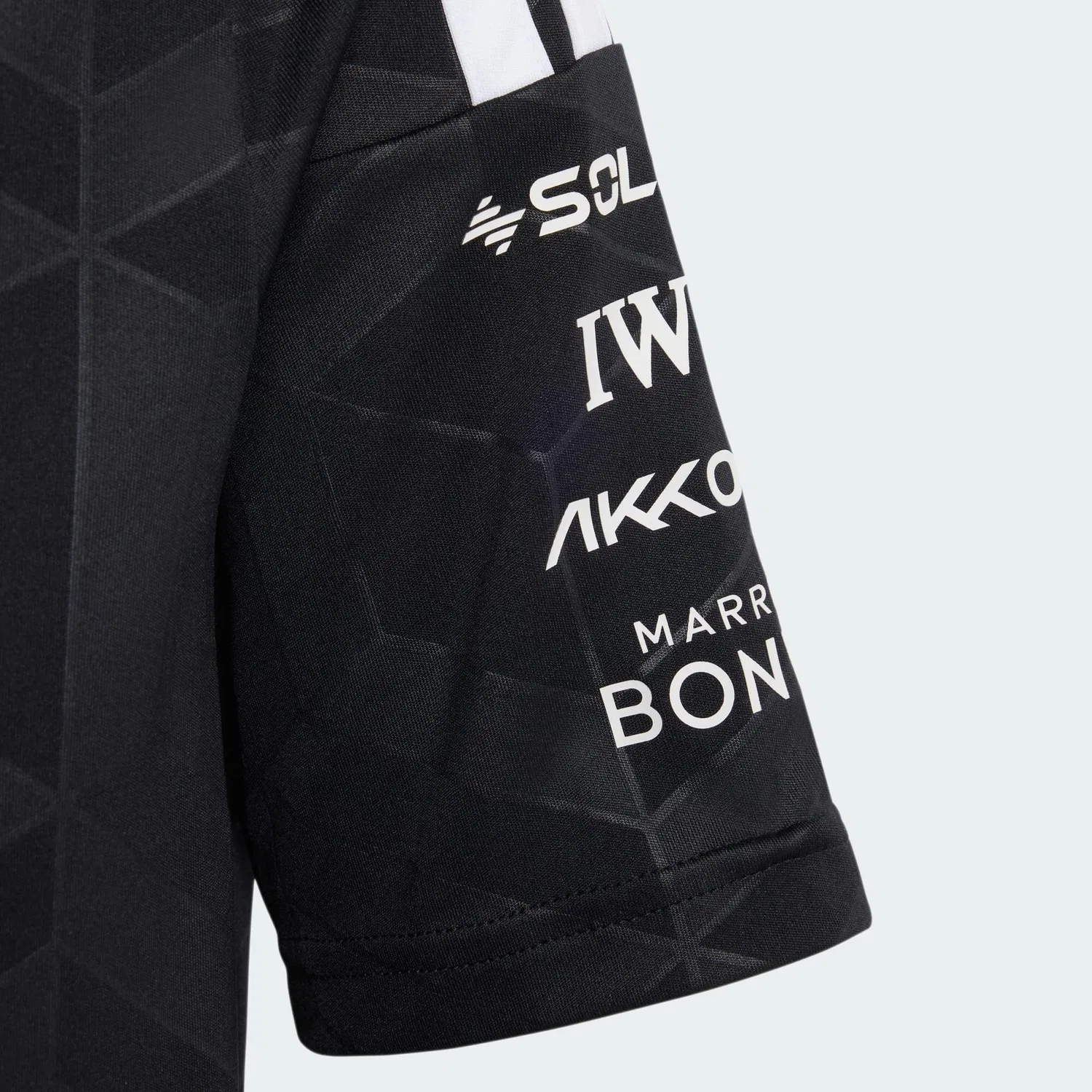 Детское футболка-поло с длинным рукавом Mercedes-AMG Petronas Formula 1 Team Fahrertrikot Adidas, Schwarz — фото 4