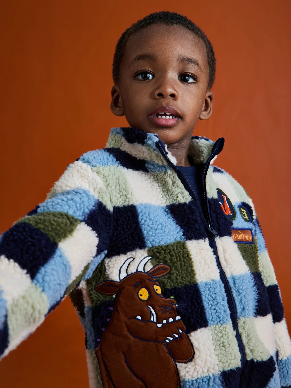 Куртка из флиса Teddy, JoJo Maman Bébé, The Gruffalo Blue