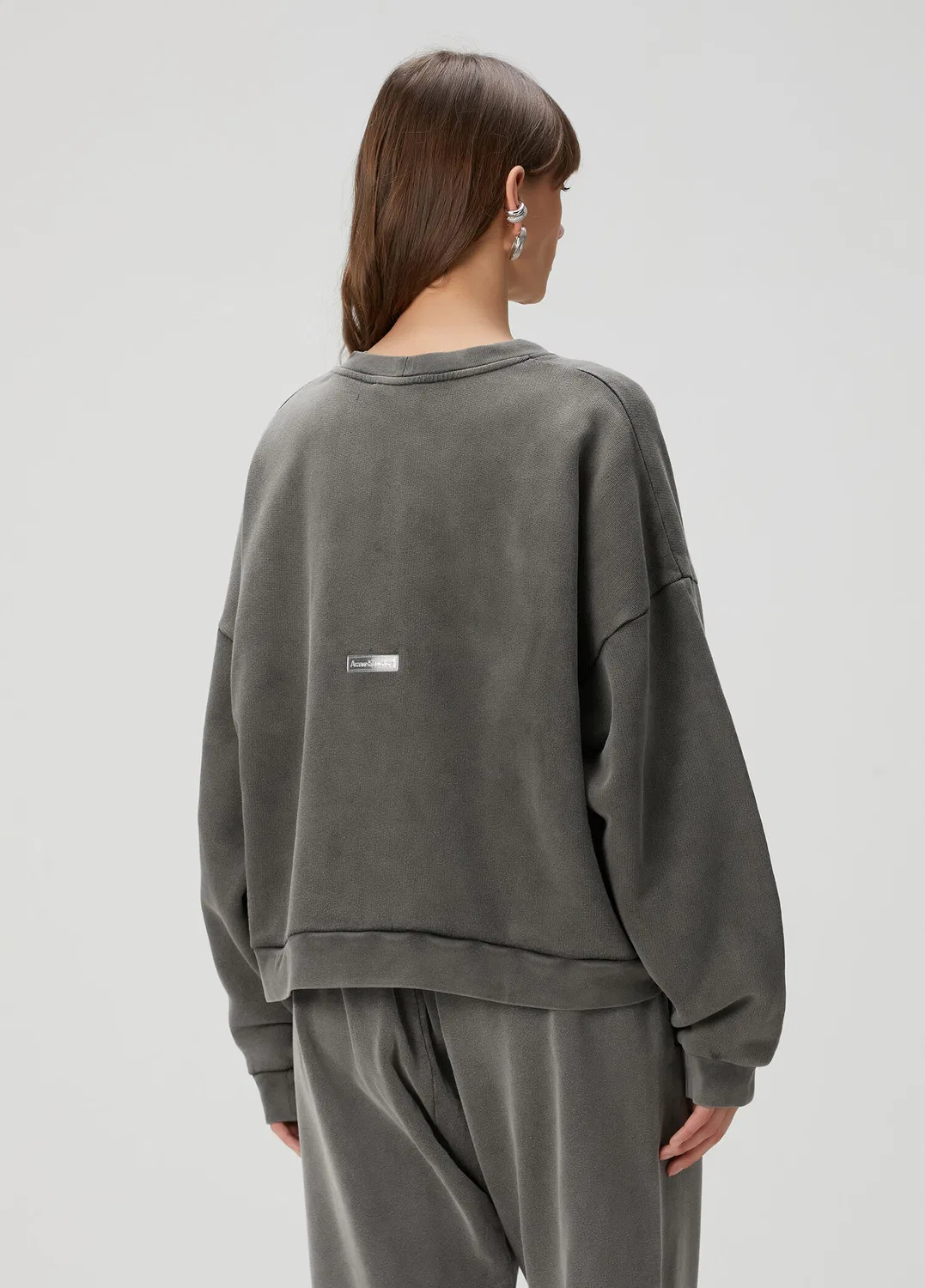 Свитшот Acne Studios, антрацит — фото 4