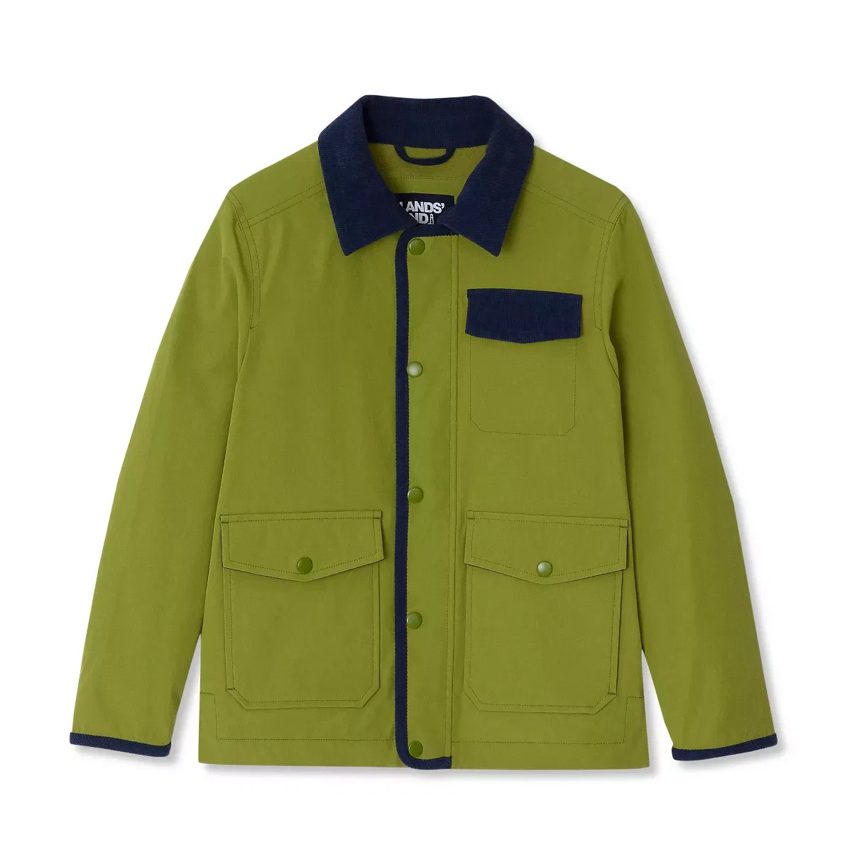 Детская куртка для девочек водоотталкивающая Lands' End, Cypress Green