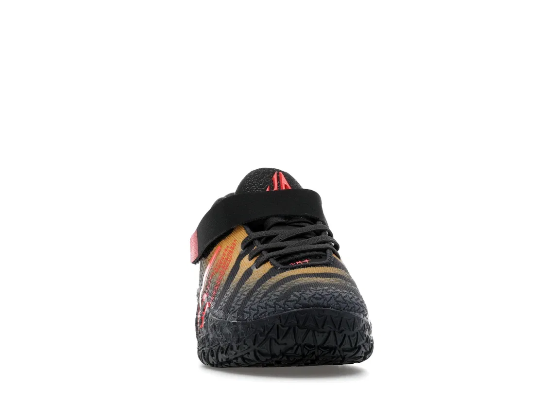 Детские кроссовки для мальчиков с принтом Nike Ja 3 Nike, Anthracite/Bright Crimson/Yellow Ochre — фото 2