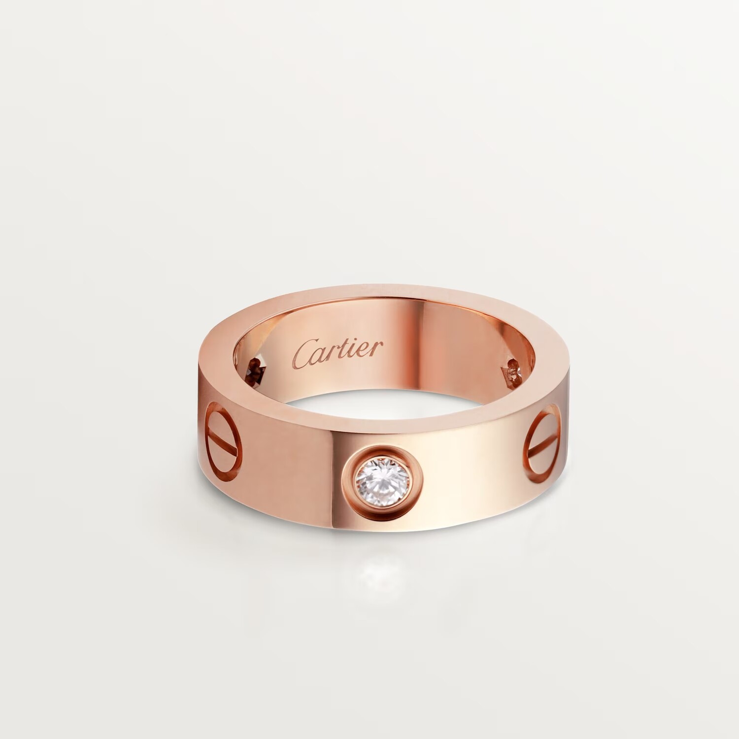 

Кольцо Cartier Love 3 Diamonds, розовое золото / бриллиант