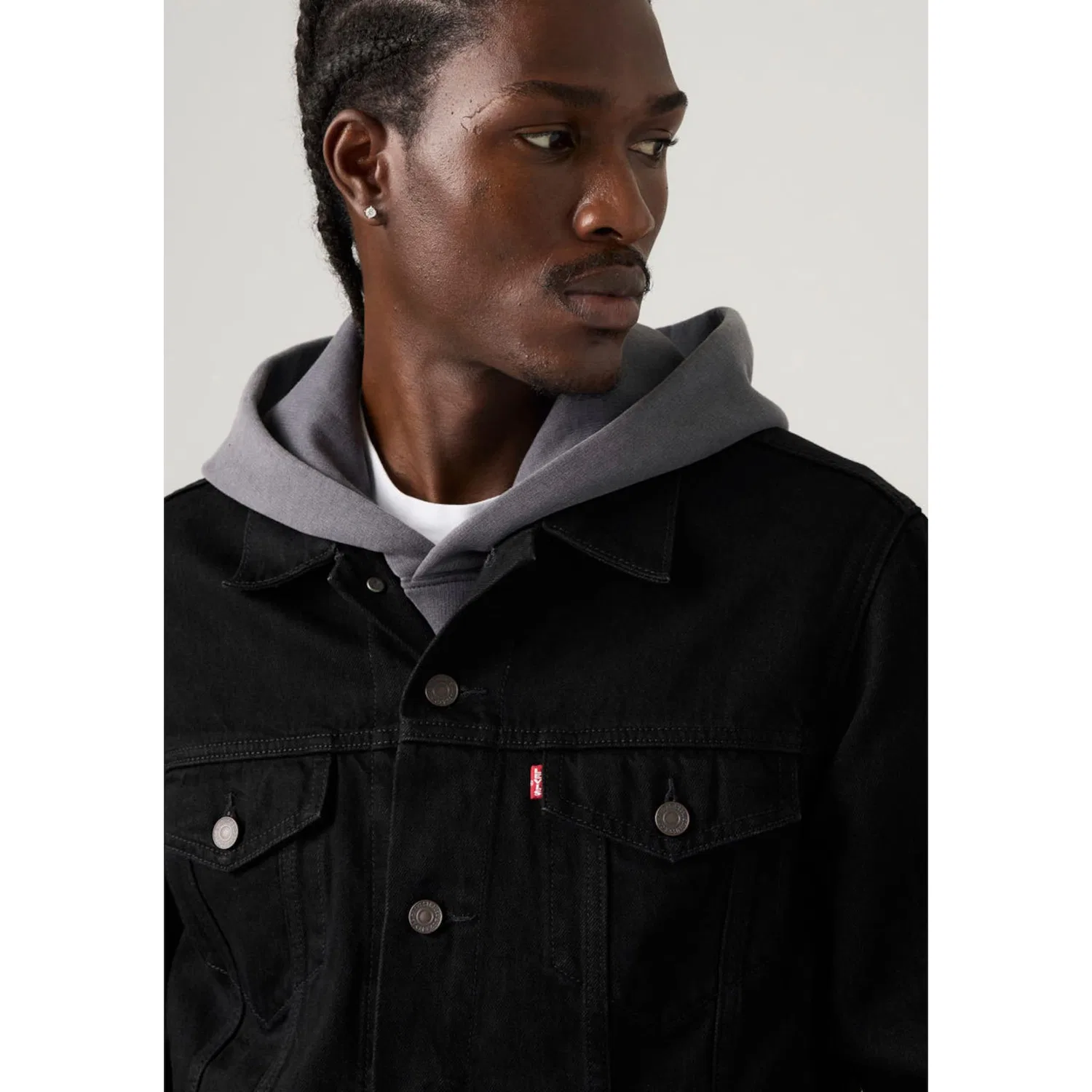 Мужская джинсовая куртка Trucker Jacket Levi's, Dark Blue — фото 4