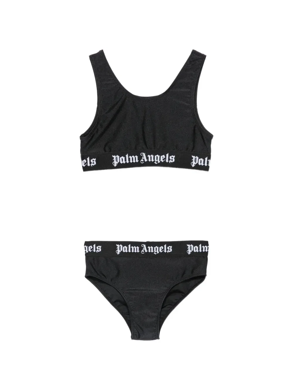 Бикини с логипированной лентой Palm Angels Kids, черный