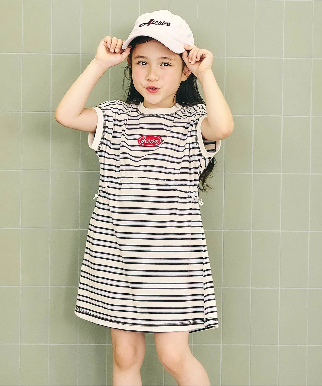 Детское платье-трапеция с принтом, модель Assorted Logo Drop Shoulder, apres les cours, Other 2