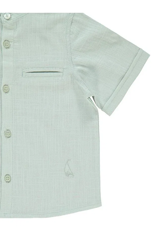 Детская рубашка для мальчиков с коротким рукавом Civil Boys, Light Gray — фото 2