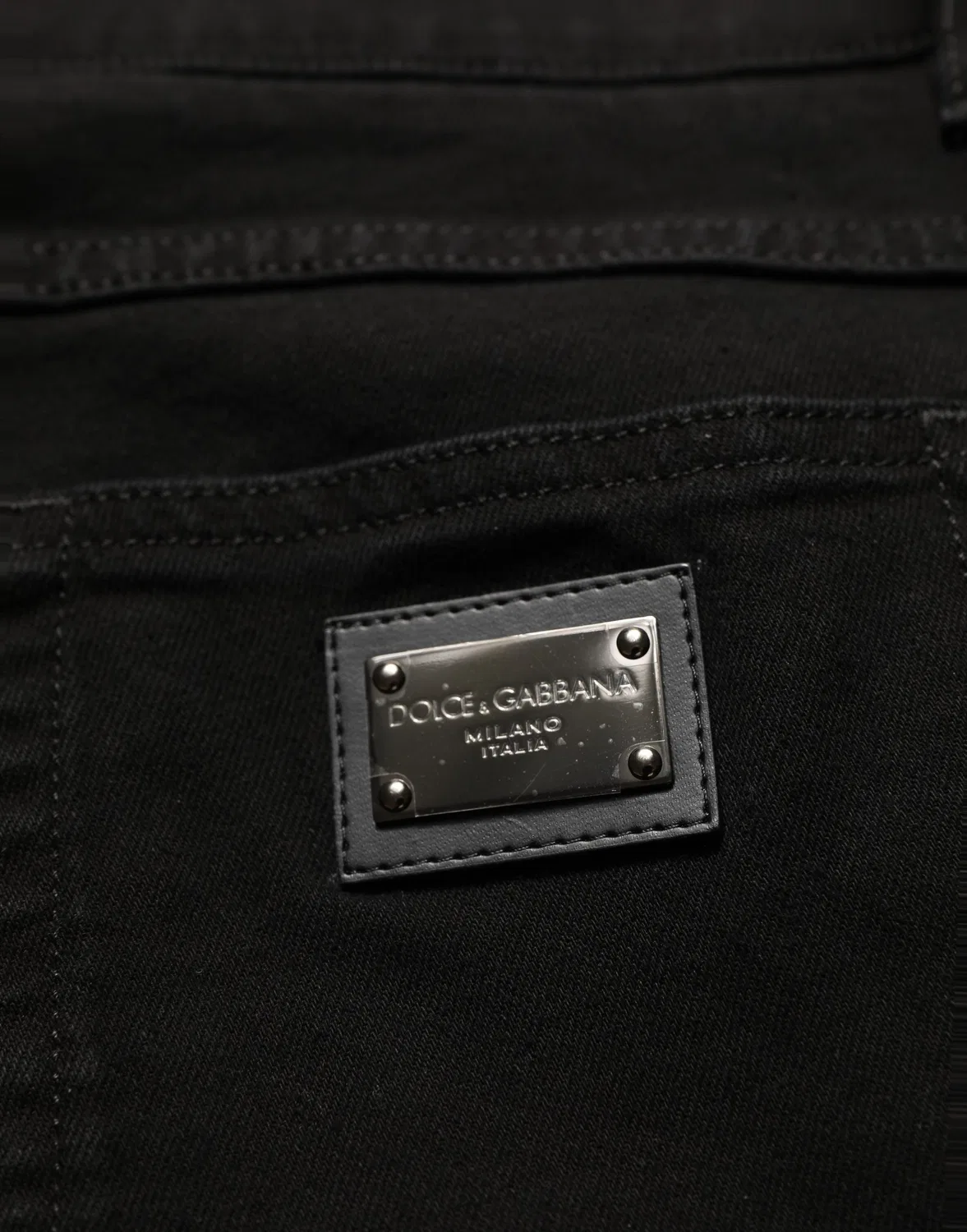 Мужские джинсы-скинни с пятью карманами Regular Skinny Denim Dolce & Gabbana, Black