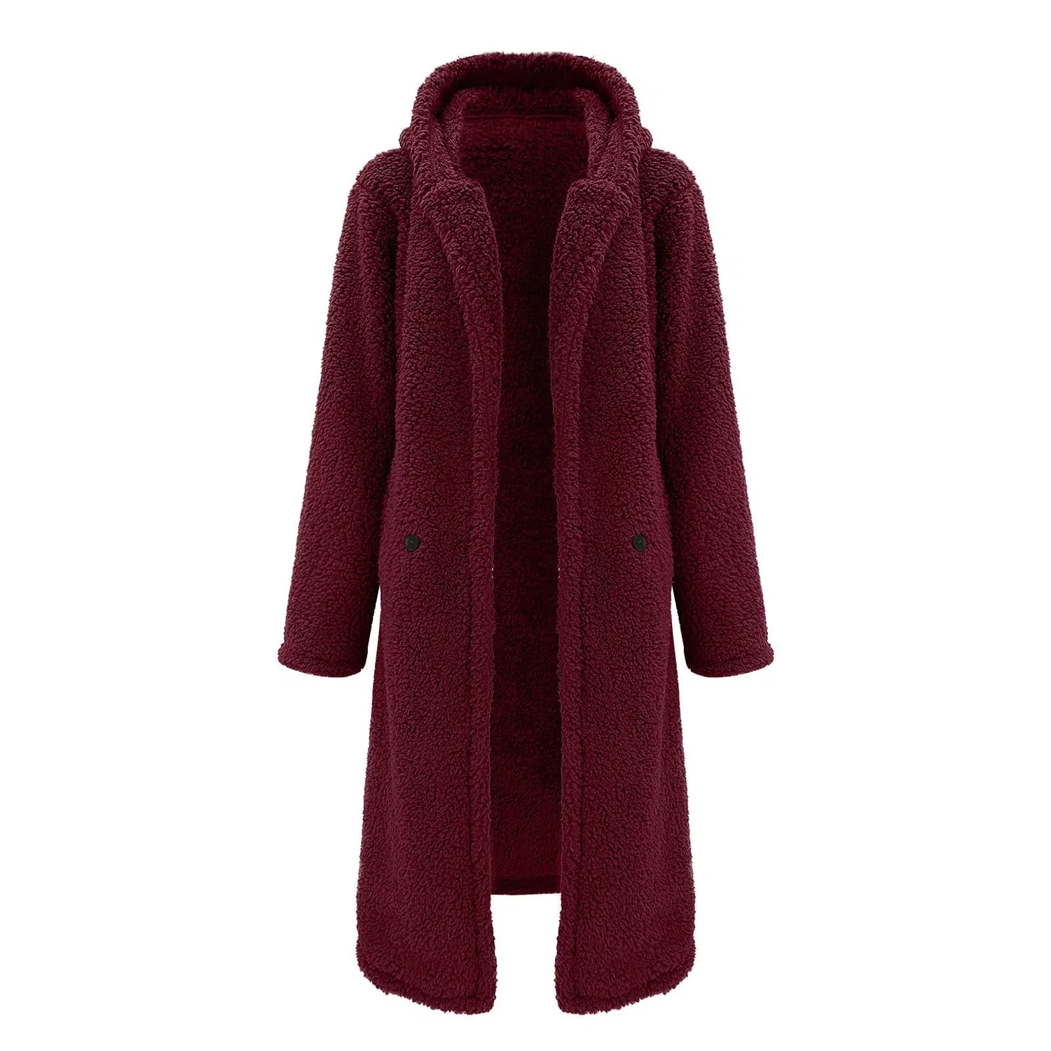 Женское пальто с поясом Elegant Windproof Long Belt Peacoat, Rosso