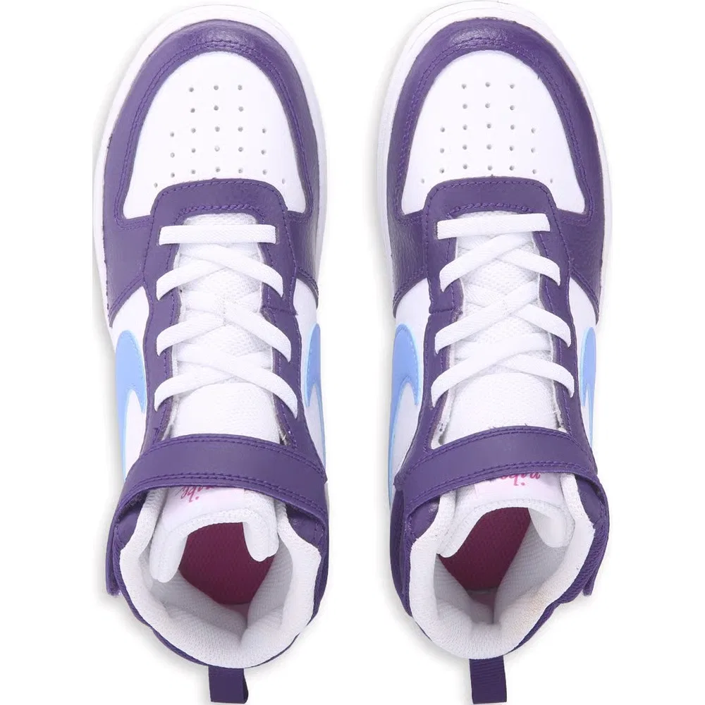 Детские высокие кроссовки Court Borough Mid 2 Nike, Purple/Blue — фото 4