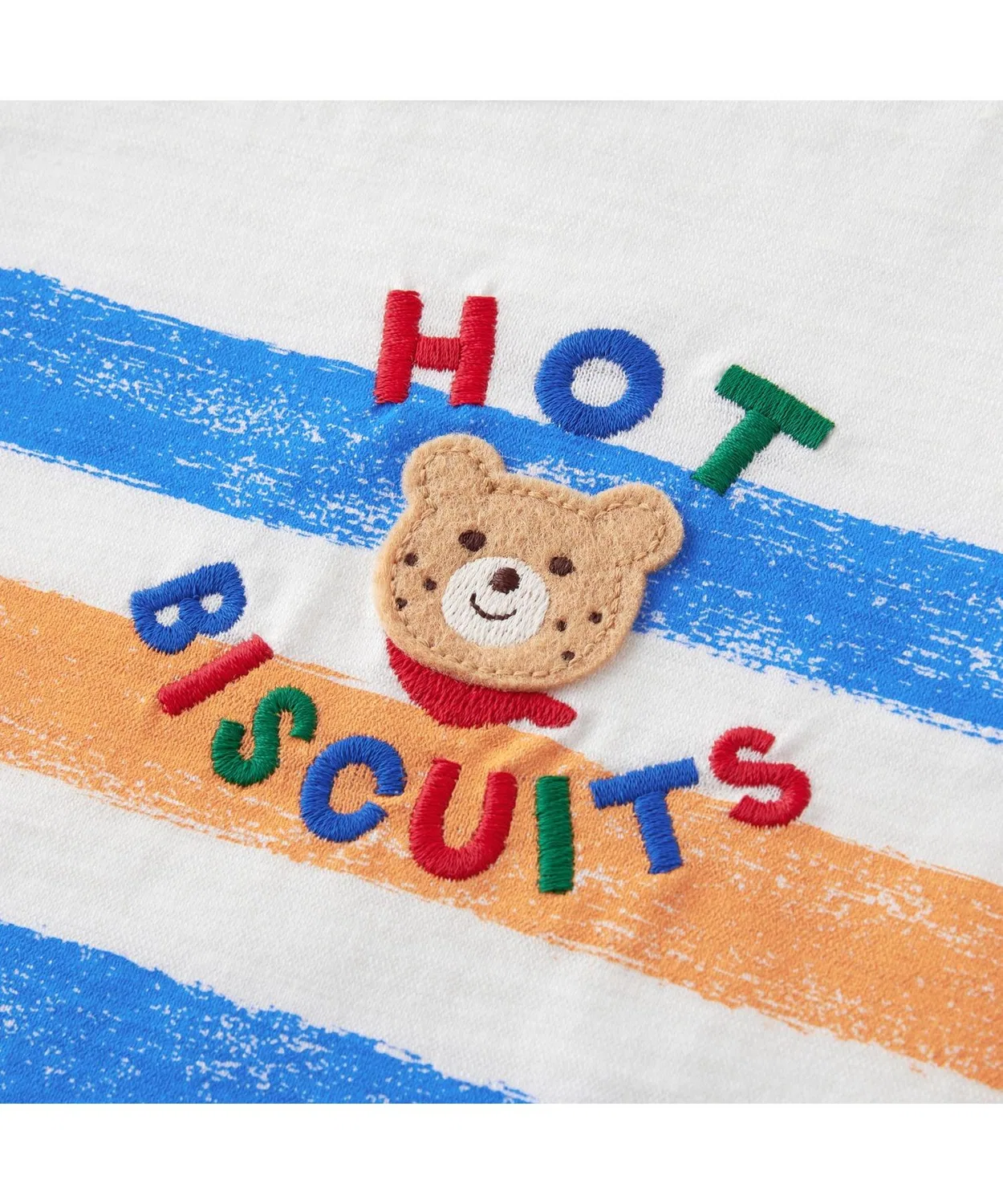 Детская футболка с принтом, с коротким рукавом HOT BISCUITS, Белый — фото 4