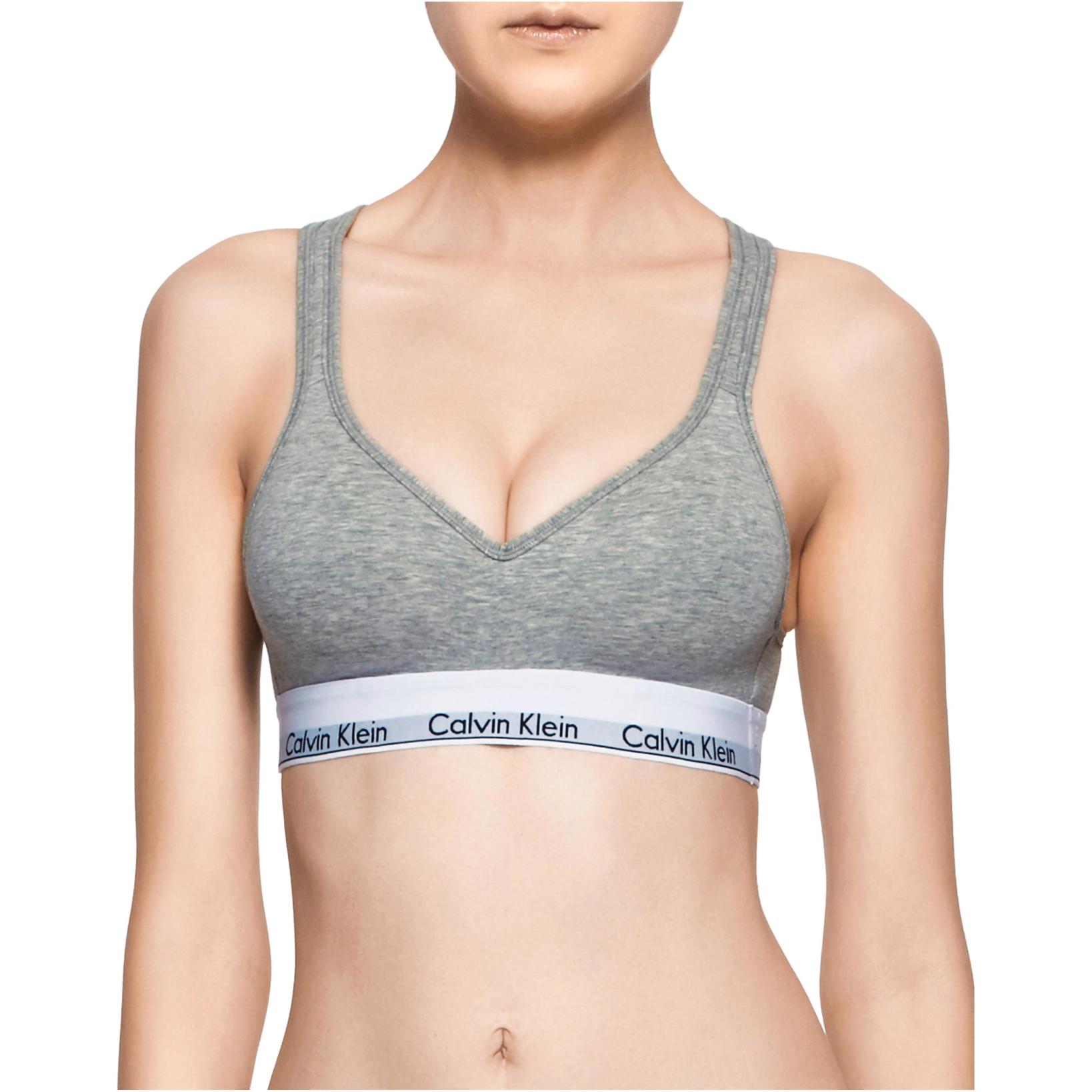 Бюстгальтер Calvin Klein Modern Cotton Light Lined, серый — фото 2