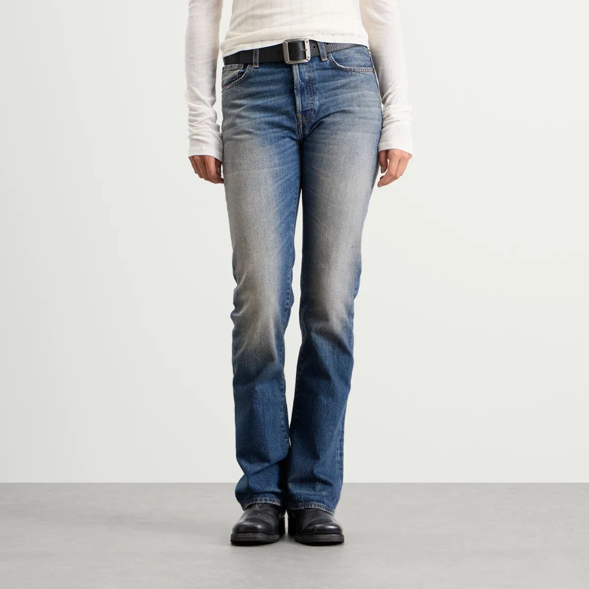 Джинсы клеш с моделью 2009 Acne Studios, Blue Bingo — фото 2