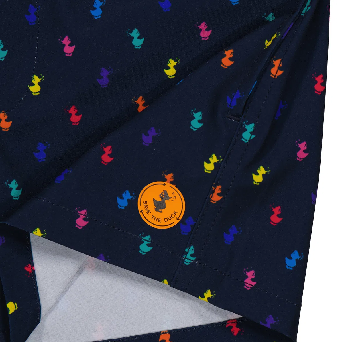 Плавки мальчика с принтом Boys Printed Swim Trunks Save The Duck, Navy — фото 3